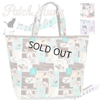 画像1: PATCH MUSIC　ビッグトートバッグ