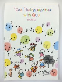 Quuシャボン玉と音楽隊　はがき箋　※在庫限り　※ご購入1個につき28ポイント付与(会員登録要)　◇ゆうパケット発送可