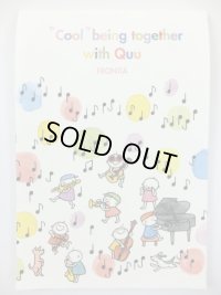 Quuシャボン玉と音楽隊　はがき箋　※在庫限り　※ご購入1個につき28ポイント付与(会員登録要)　◇ゆうパケット発送可