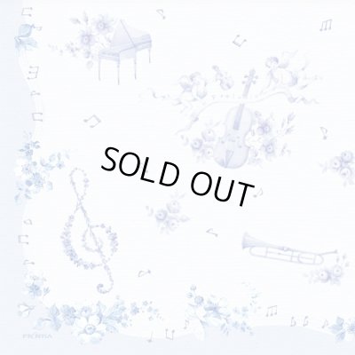 画像1: 楽器・音符柄　ペーパーナプキン　※在庫限り　※ご購入1個につき38ポイント付与(会員登録要)　◇ゆうパケット発送可