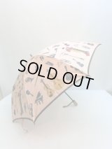 甲州産ほぐし織　婦人折り畳み傘　楽器柄　※在庫限り　※ご購入1個につき1,200ポイント付与(会員登録要)