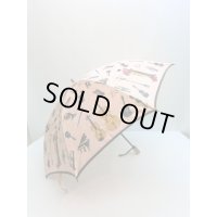 甲州産ほぐし織　婦人折り畳み傘　楽器柄　※在庫限り　※ご購入1個につき1,200ポイント付与(会員登録要)