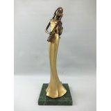 【2割引】女性像置物　サックス　※店頭展示品　※在庫限り　※ご購入1個につき3,600ポイント付与(会員登録要)