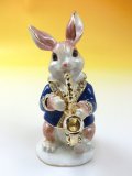 ジュエリーボックス　サックスうさぎ　※在庫限り　※ご購入1個につき400ポイント付与(会員登録要)