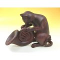 樹脂オケ猫　ホルン　赤　※在庫限り　※ご購入1個につき110ポイント付与(会員登録要)