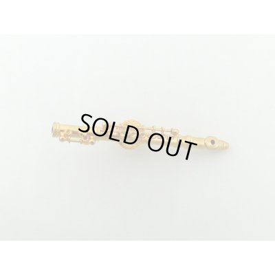 画像1: ピンズ　フルート　ゴールド