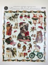 クリスマスステッカー　動物×楽器　※在庫限り　※ご購入1個につき40ポイント付与(会員登録要)　◇ゆうパケット発送可