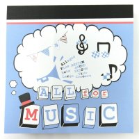 ALL for MUSIC　メモ帳　◇ゆうパケット発送可