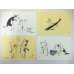 画像1: 雨田絵はがきセット　和紙絵集　◇ゆうパケット発送可 (1)