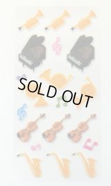 ミュージックステッカー　ぷっくり音楽　※在庫限り　※ご購入1個につき18ポイント付与(会員登録要)　◇ゆうパケット発送可