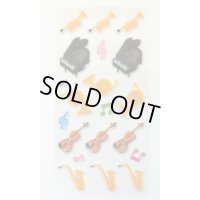 ミュージックステッカー　ぷっくり音楽　※在庫限り　※ご購入1個につき18ポイント付与(会員登録要)　◇ゆうパケット発送可