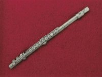 スタンダードブローチ　フルート　シルバー　※在庫限り　※ご購入1個につき140ポイント付与(会員登録要)