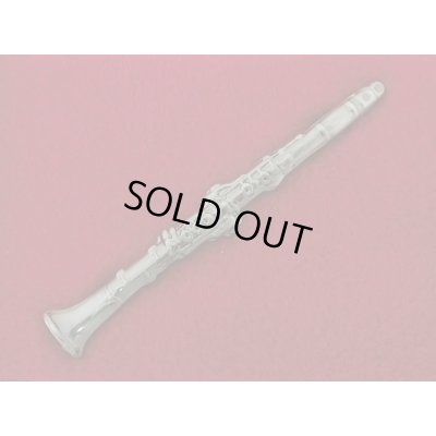 画像1: スタンダードブローチ　クラリネット　シルバー　※在庫限り　※ご購入1個につき140ポイント付与(会員登録要)