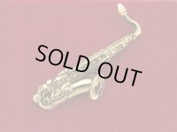 スタンダードブローチ　テナーサックス　ゴールド