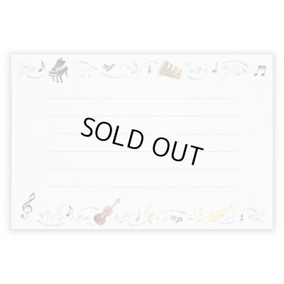 画像3: ケース入ミニレターセット　音楽　※在庫限り　◇ゆうパケット発送可