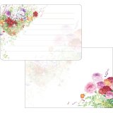 ミニレターセット　フラワーバスケット　◇ゆうパケット発送可