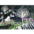 キャンバスパネル　ほらぐちかよ　 stary night 2