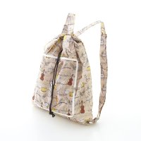 折りたたみリュックバッグ　楽器柄　◇ゆうパケット発送可