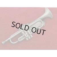 スタンダードブローチ　トランペット　シルバー　※在庫限り　※ご購入1個につき140ポイント付与(会員登録要)