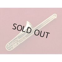 スタンダードブローチ　トロンボーン　ゴールド