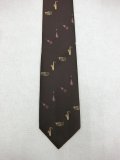 ネクタイ　楽器　ブラウン　※在庫限り　※ご購入1個につき320ポイント付与(会員登録要)