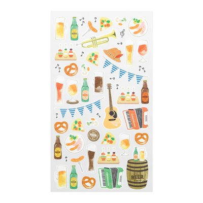 画像2: シール　マルシェ　ビール柄　※在庫限り　※ご購入1個につき26ポイント付与(会員登録要)　◇ゆうパケット発送可