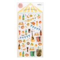 シール　マルシェ　ビール柄　※在庫限り　※ご購入1個につき26ポイント付与(会員登録要)　◇ゆうパケット発送可