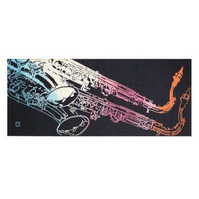 画像1: にじゆら手ぬぐい　サックス　◇ゆうパケット発送可