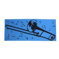 にじゆら手ぬぐい　トロンボーン　◇ゆうパケット発送可