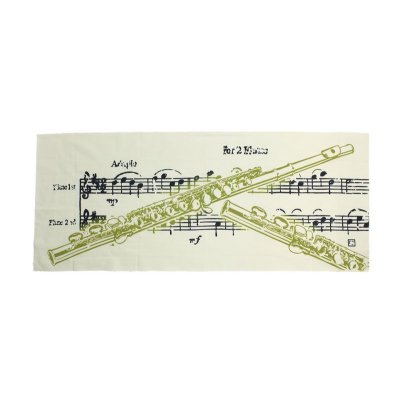 画像1: にじゆら手ぬぐい　フルート　◇ゆうパケット発送可