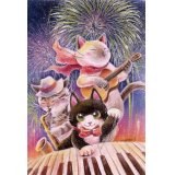 ポストカード　Strings Cat「アップビート・サマー！」　◇ゆうパケット発送可