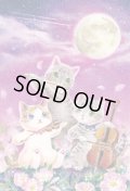 ポストカード　Strings Cat「ルナ、ソル、アース」　◇ゆうパケット発送可