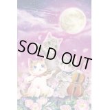 ポストカード　Strings Cat「ルナ、ソル、アース」　◇ゆうパケット発送可