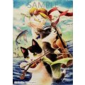 ジグレー絵画　Strings Cat「蒼海のヴィヴァーチェ」　SM号