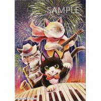 ジグレー絵画　Strings Cat「アップビート・サマー」　SM号