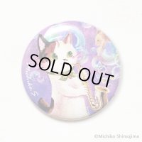 缶バッジ　Strings Cat　サックス　◇ゆうパケット発送可