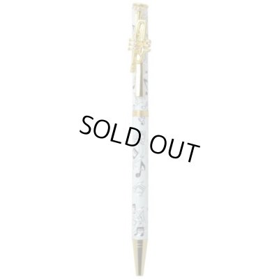 画像1: スワロフスキーボールペン　トランペット　ホワイト　◇ゆうパケット発送可