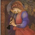 グリーティングカード　クリスマス「縦笛を吹く天使」　◇ゆうパケット発送可