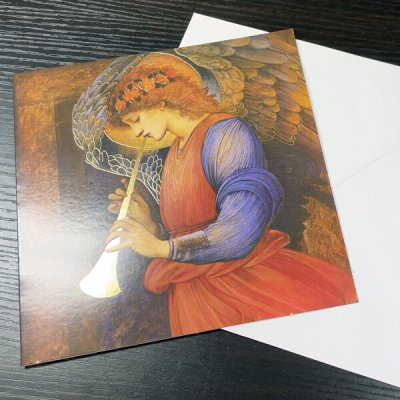 画像2: グリーティングカード　クリスマス「縦笛を吹く天使」　◇ゆうパケット発送可