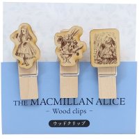 THE MACMILLAN ALICE　ウッドクリップ　不思議の国のアリス　◇ゆうパケット発送可