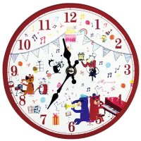 掛置時計　動物たちのミュージックショー　※在庫限り　※ご購入1個につき120ポイント付与(会員登録要)