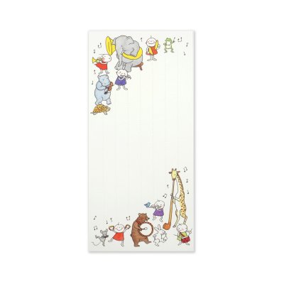 画像3: Quu音楽隊　のし封筒一筆箋セット　誕生日　◇ゆうパケット発送可