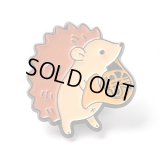 輸入ブローチ　ハリネズミ　ホルン　◇ゆうパケット発送可