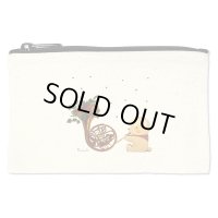 フラットポーチ2　山田和明「くまホルン」　◇ゆうパケット発送可