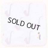 チックトーン　タオルハンカチ　サックス　◇ゆうパケット発送可