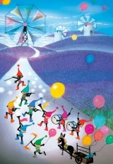 ジグソーパズル　ラベンダー畑の夢　藤城清治　300ピース