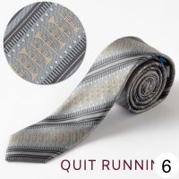 Quit Running　ウォッシャブルネクタイ　トランペット　ストライプ　◇ゆうパケット発送可
