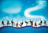 ジグソーパズル　こびとの音楽隊　藤城清治　300ピース