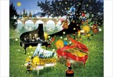 ジグソーパズル　3台のピアノ　ノスタルジア　藤城清治　300ピース
