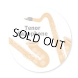 楽器缶バッジ　テナーサックス　◇ゆうパケット発送可